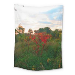 Red Weeds Medium Tapestry by okhismakingart