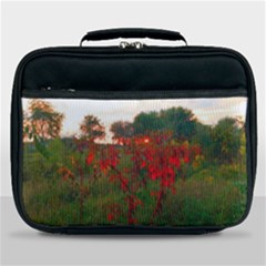 Red Weeds Lunch Bag by okhismakingart