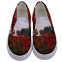 Red Weeds Kids  Canvas Slip Ons View1