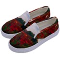 Red Weeds Kids  Canvas Slip Ons View2