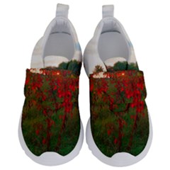 Red Weeds Kids  Velcro No Lace Shoes by okhismakingart