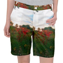 Red Weeds Pocket Shorts