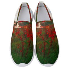 Red Weeds Men s Slip On Sneakers