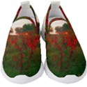 Red Weeds Kids  Slip On Sneakers View1