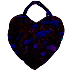 Red-edged Blue Sedum Giant Heart Shaped Tote