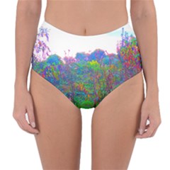 Neon Weeds Reversible High-waist Bikini Bottoms by okhismakingart