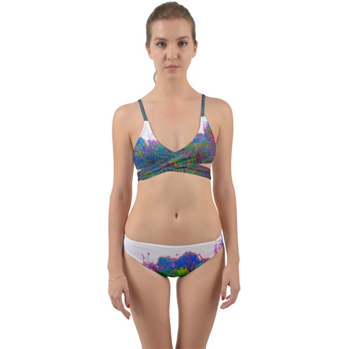 Neon Weeds Wrap Around Bikini Set