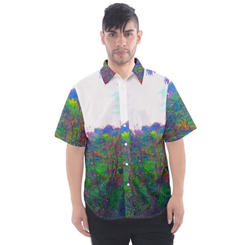 Neon Weeds Men s Short Sleeve Shirt by okhismakingart