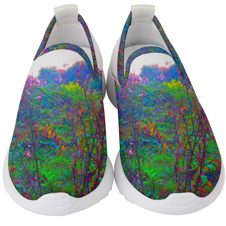 Neon Weeds Kids  Slip On Sneakers