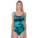 Blue-Green Compound Flowers Camisole Leotard  View1