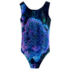 Pink-tipped Sedum Kids  Cut-out Back One Piece Swimsuit