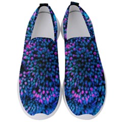 Pink-tipped Sedum Men s Slip On Sneakers by okhismakingart