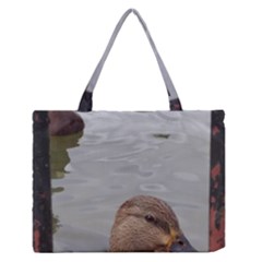 Framed Ducks Zipper Medium Tote Bag by okhismakingart