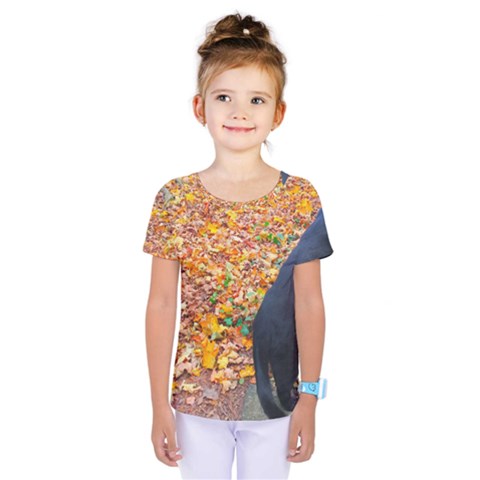 Luna Standing Kids  One Piece Tee by okhismakingart