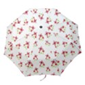 Cute Floral Drawing Motif Pattern Folding Umbrellas View1