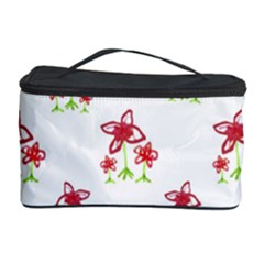 Cute Floral Drawing Motif Pattern Cosmetic Storage by dflcprintsclothing