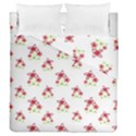 Cute Floral Drawing Motif Pattern Duvet Cover Double Side (Queen Size) View2