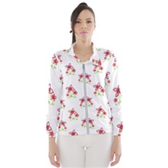 Cute Floral Drawing Motif Pattern Women s Windbreaker by dflcprintsclothing