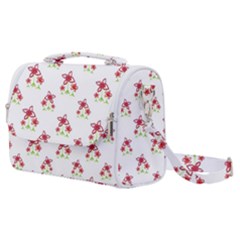 Cute Floral Drawing Motif Pattern Satchel Shoulder Bag