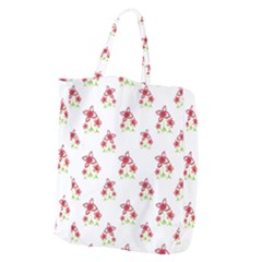 Cute Floral Drawing Motif Pattern Giant Grocery Tote by dflcprintsclothing