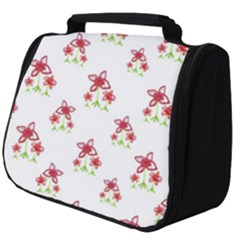 Cute Floral Drawing Motif Pattern Full Print Travel Pouch (big)