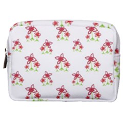 Cute Floral Drawing Motif Pattern Make Up Pouch (medium)