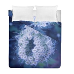 Light Blue Closing Queen Annes Lace Duvet Cover Double Side (full/ Double Size) by okhismakingart