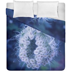 Light Blue Closing Queen Annes Lace Duvet Cover Double Side (california King Size) by okhismakingart