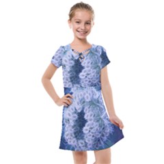 Light Blue Closing Queen Annes Lace Kids  Cross Web Dress