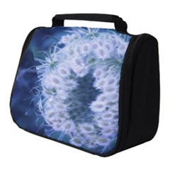 Light Blue Closing Queen Annes Lace Full Print Travel Pouch (small) by okhismakingart