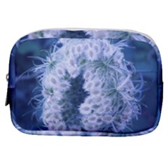 Light Blue Closing Queen Annes Lace Make Up Pouch (small) by okhismakingart