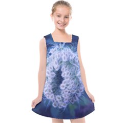 Light Blue Closing Queen Annes Lace Kids  Cross Back Dress by okhismakingart