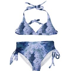 Light Blue Closing Queen Annes Lace Kids  Classic Bikini Set