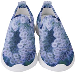 Light Blue Closing Queen Annes Lace Kids  Slip On Sneakers