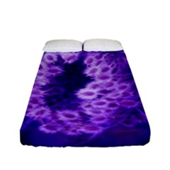 Dark Purple Closing Queen Annes Lace Fitted Sheet (full/ Double Size) by okhismakingart