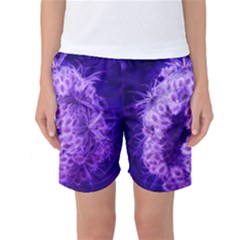 Dark Purple Closing Queen Annes Lace Women s Basketball Shorts by okhismakingart