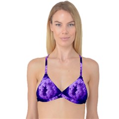 Dark Purple Closing Queen Annes Lace Reversible Tri Bikini Top by okhismakingart