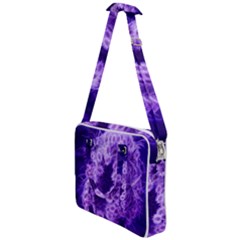 Dark Purple Closing Queen Annes Lace Cross Body Office Bag