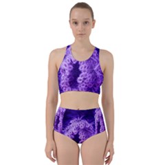 Dark Purple Closing Queen Annes Lace Racer Back Bikini Set by okhismakingart