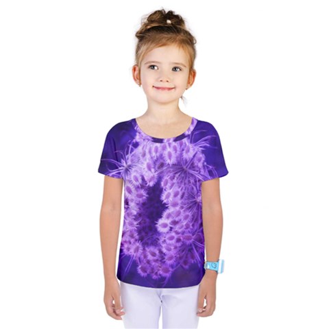 Dark Purple Closing Queen Annes Lace Kids  One Piece Tee by okhismakingart