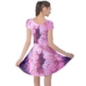 Pink Closing Queen Annes Lace Cap Sleeve Dress View2