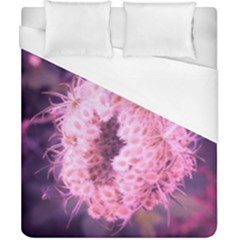 Pink Closing Queen Annes Lace Duvet Cover (california King Size) by okhismakingart