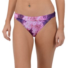 Pink Closing Queen Annes Lace Band Bikini Bottom by okhismakingart