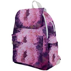 Pink Closing Queen Annes Lace Top Flap Backpack by okhismakingart