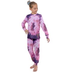 Pink Closing Queen Annes Lace Kids  Long Sleeve Set 