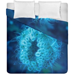 Blue Closing Queen Annes Lace Duvet Cover Double Side (california King Size) by okhismakingart