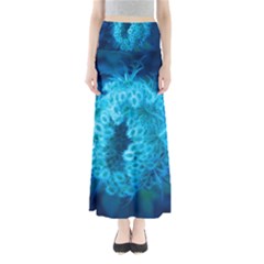 Blue Closing Queen Annes Lace Full Length Maxi Skirt by okhismakingart