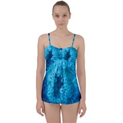 Blue Closing Queen Annes Lace Babydoll Tankini Set by okhismakingart