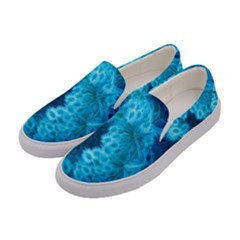 Blue Closing Queen Annes Lace Women s Canvas Slip Ons by okhismakingart