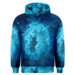 Blue Closing Queen Annes Lace Men s Overhead Hoodie by okhismakingart